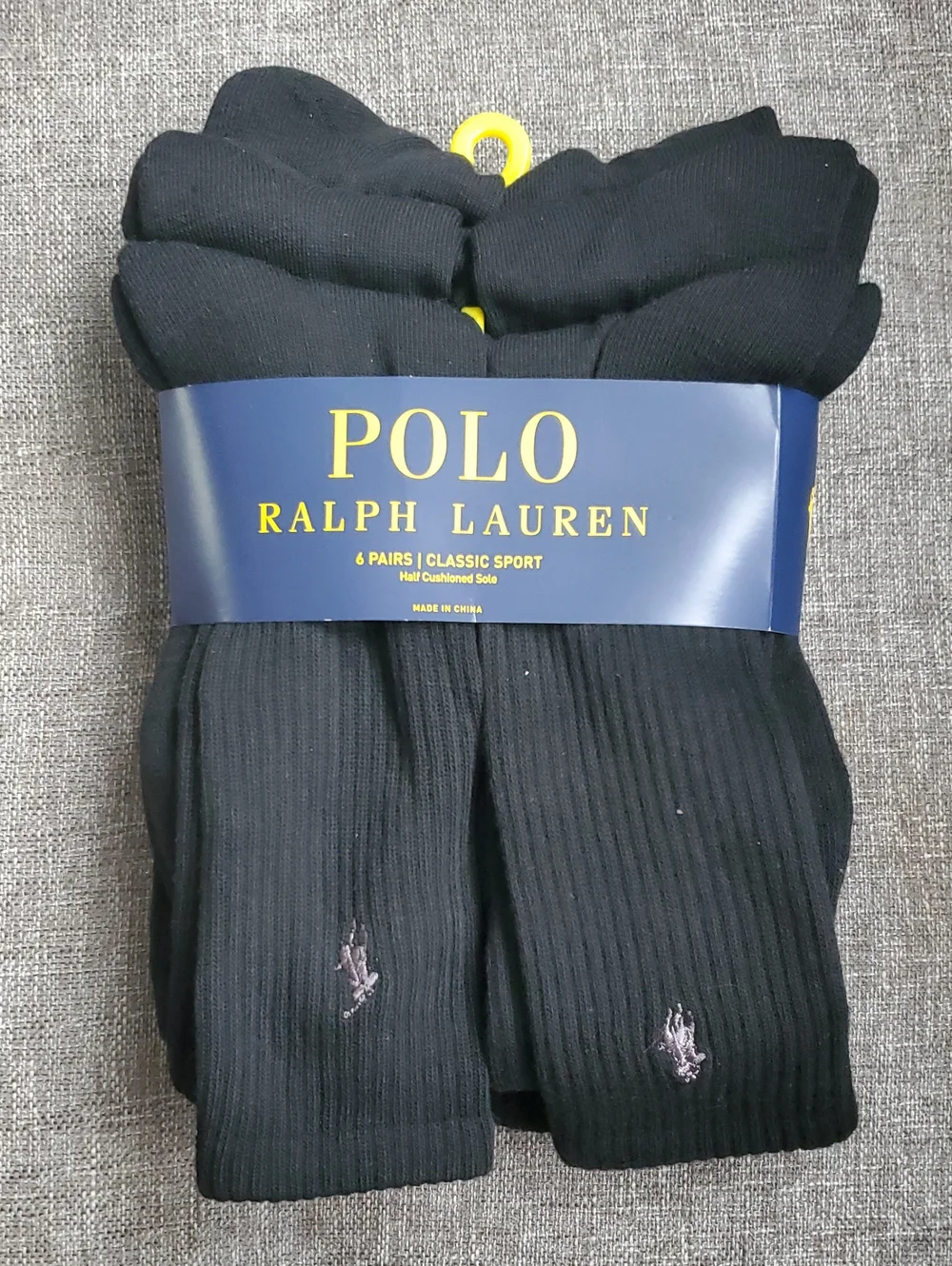 Polo Ralph Lauren 6 Pack Sock 10 - 12